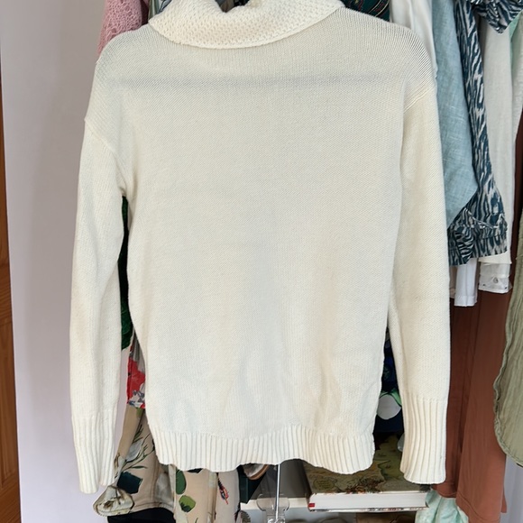 Athleta cream cowl neck sweater XS - Picture 5 of 5